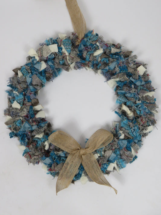 SALE Large Made Round Rag Wreath (12)