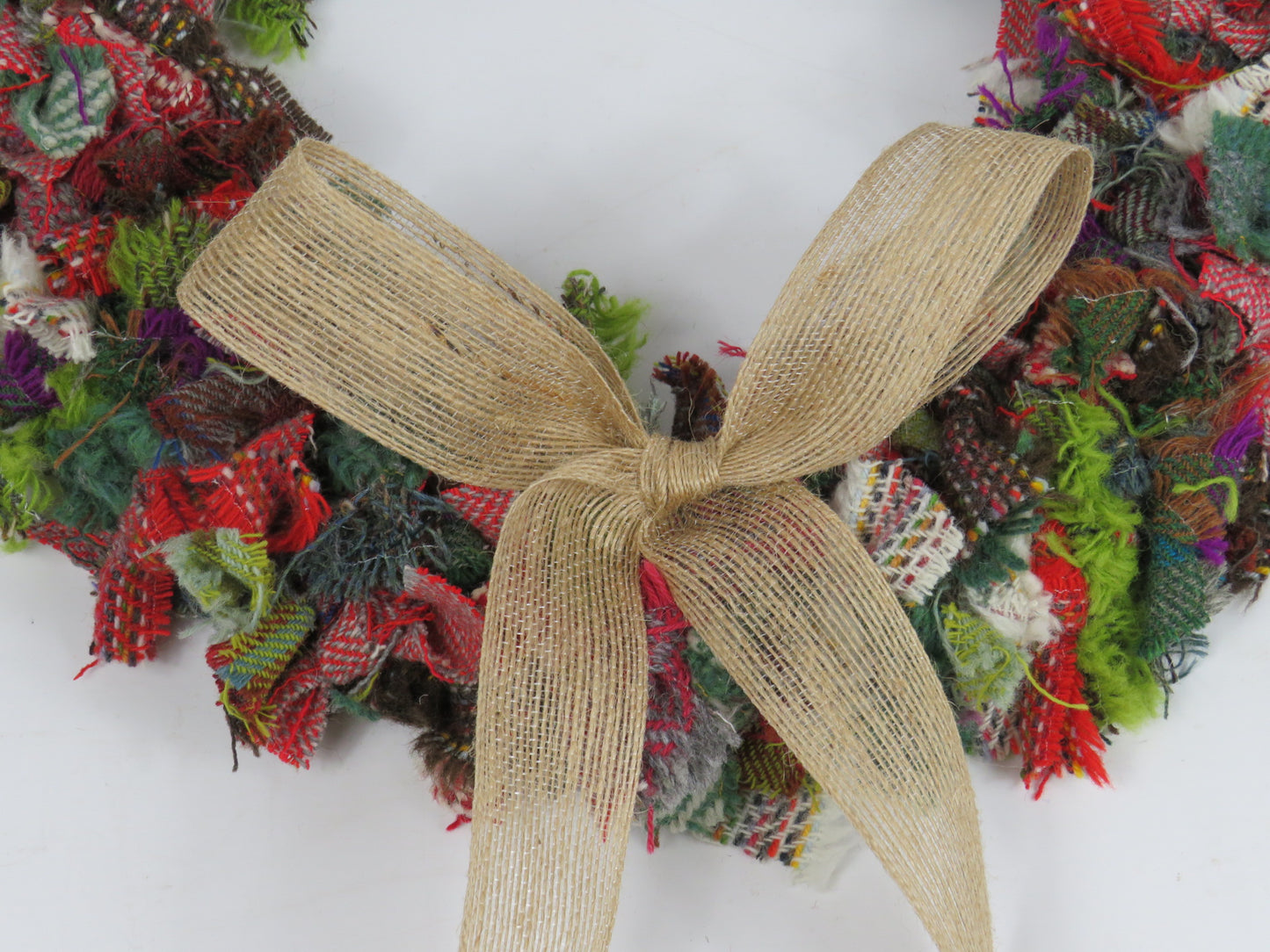 (1) Christmas DIY Rag Wreath Kit