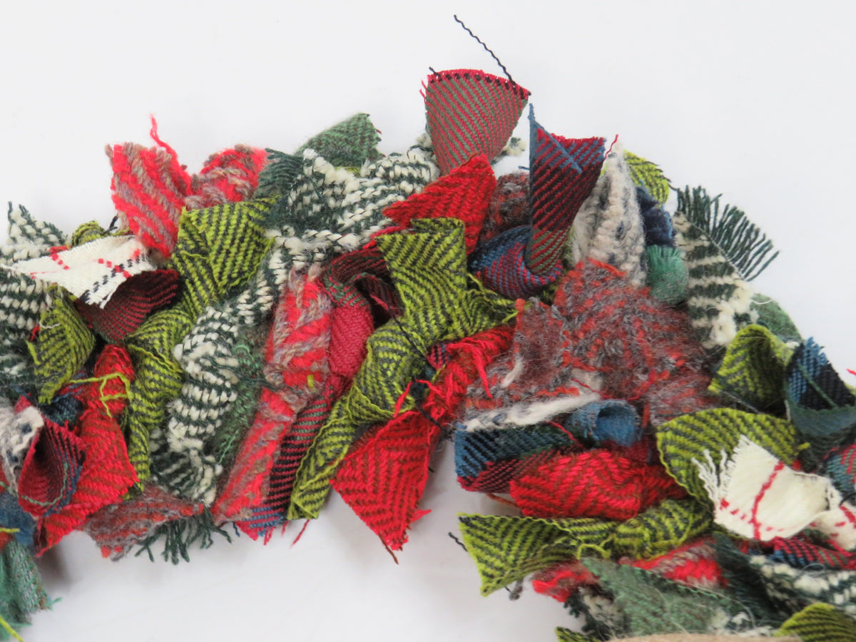 (1) Christmas DIY Rag Wreath Kit