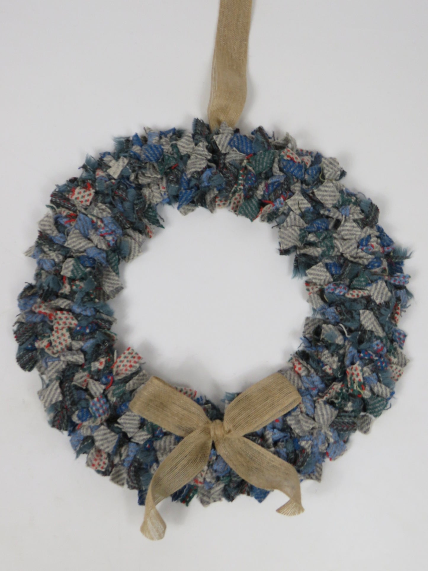 SALE Large Made Round Rag Wreath (20)