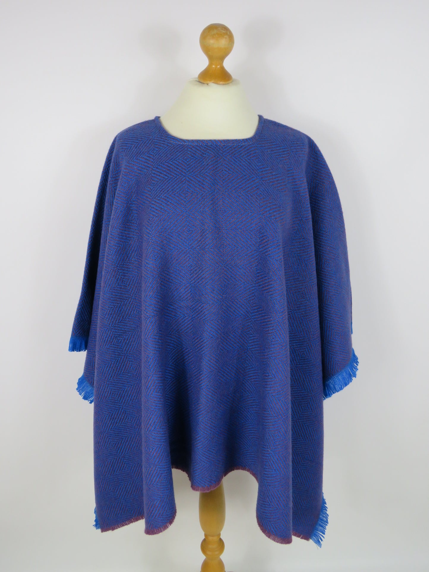 Wool Blend Poncho