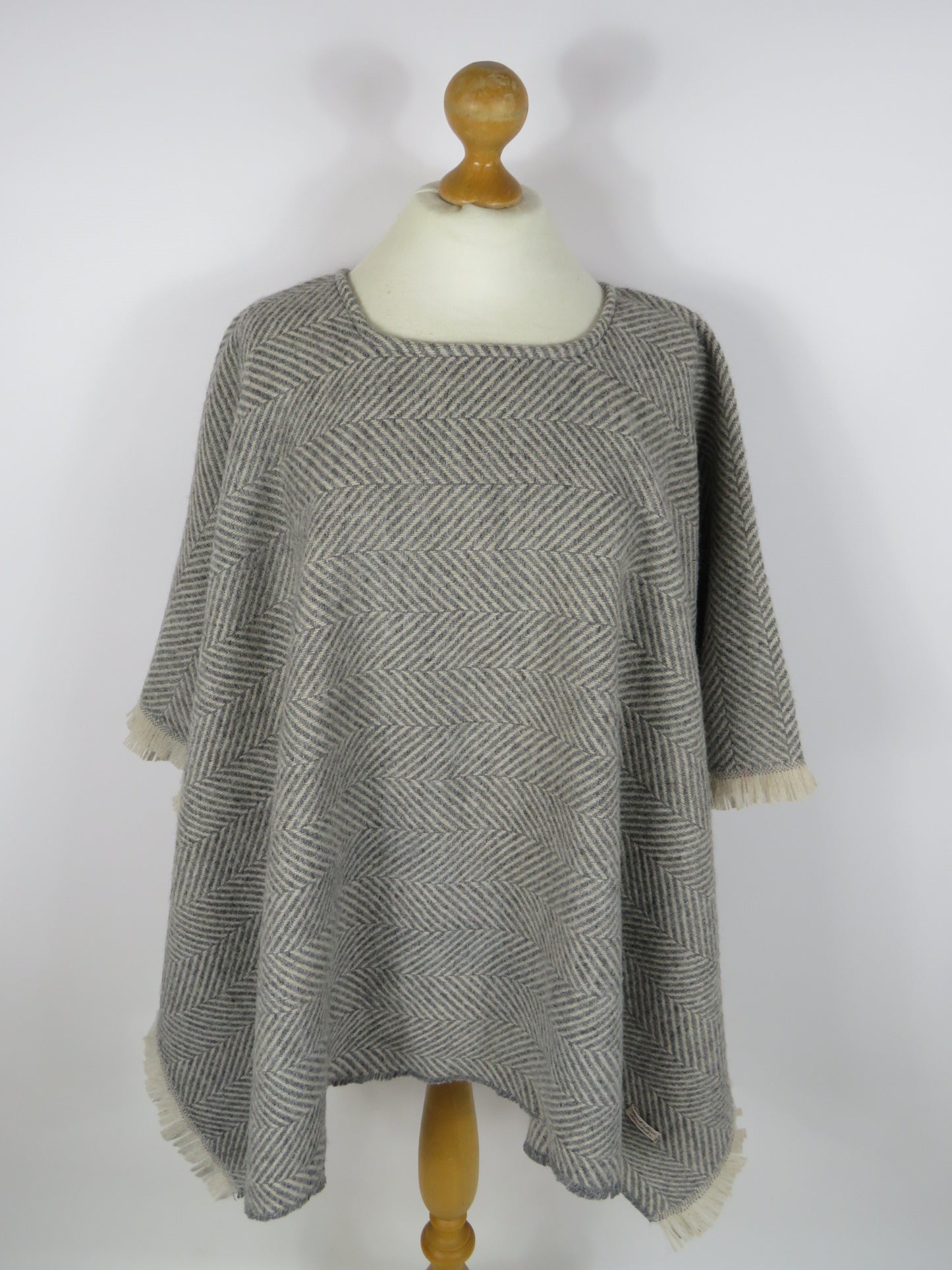 Wool Blend Poncho