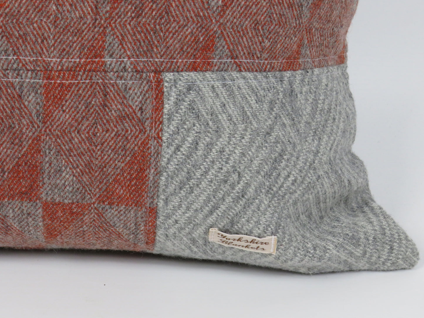 Checked Luxury 100% Wool Cushion