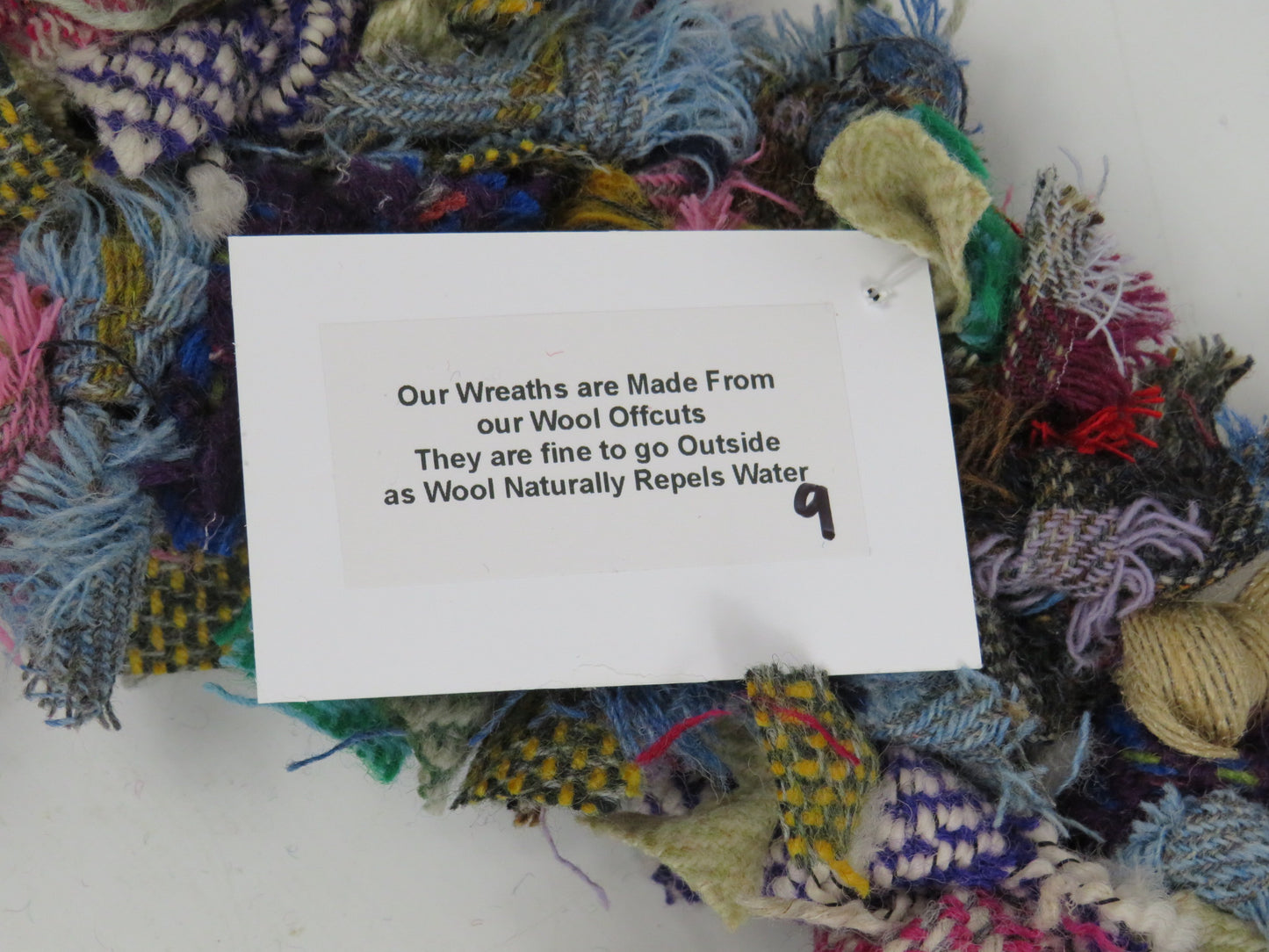Made Round Rag Wreath (9)