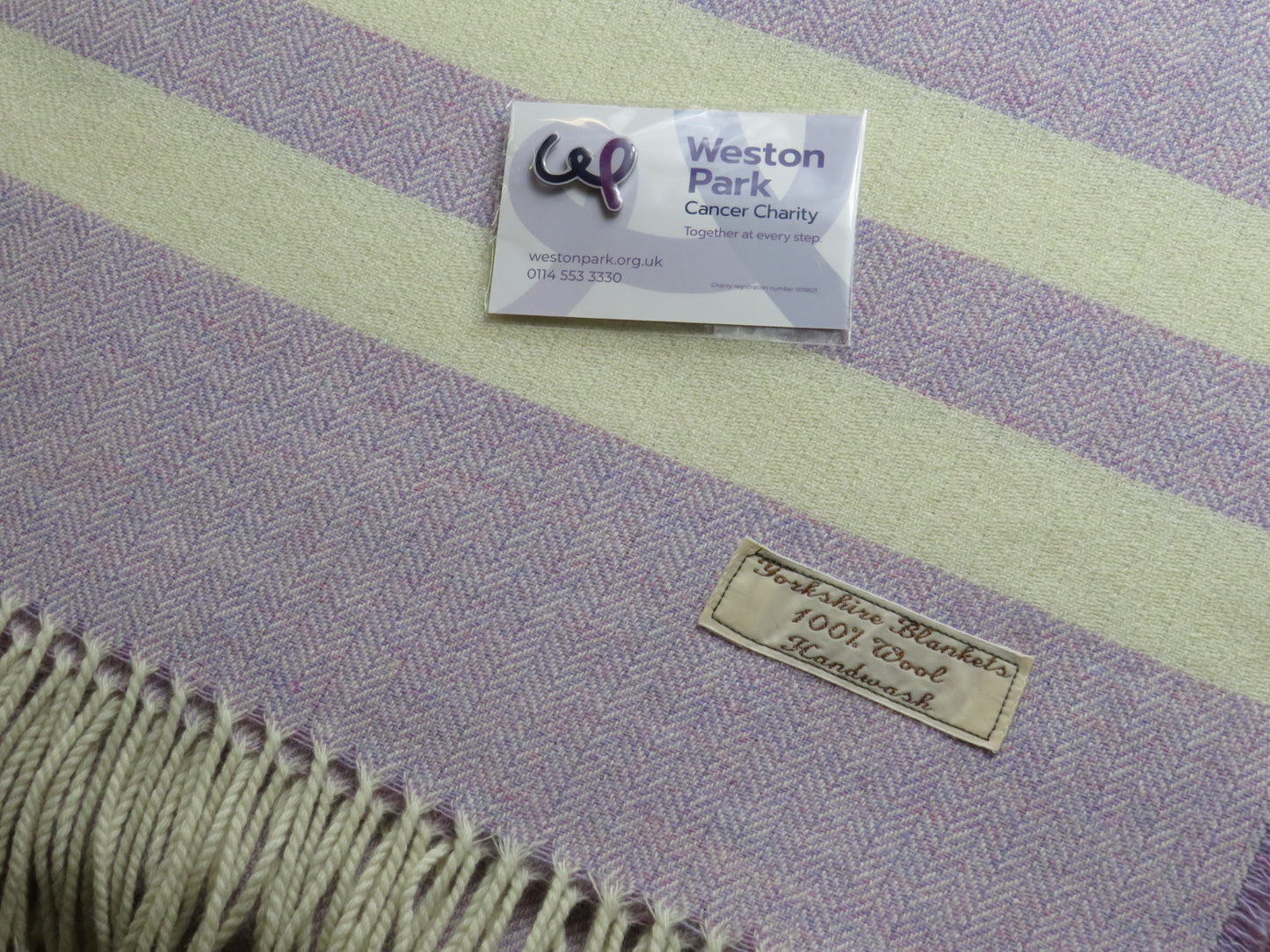 Weston Park Cancer Charity Blanket - Regular with Pin