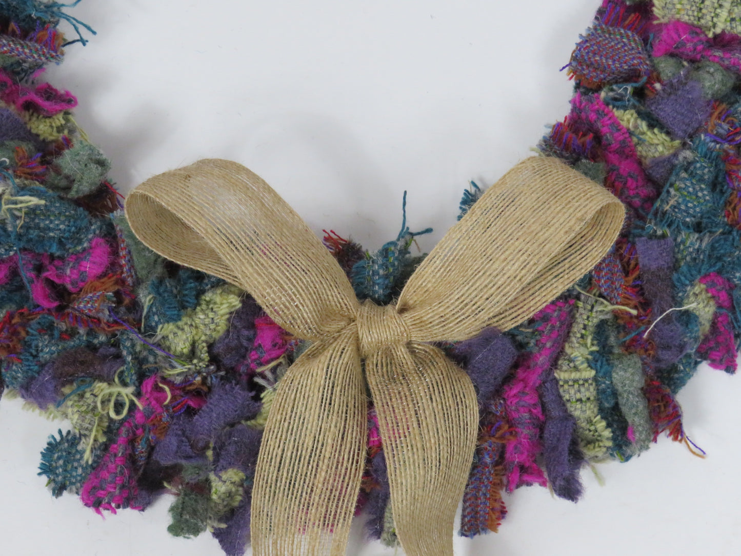 SALE Large Made Round Rag Wreath (4)