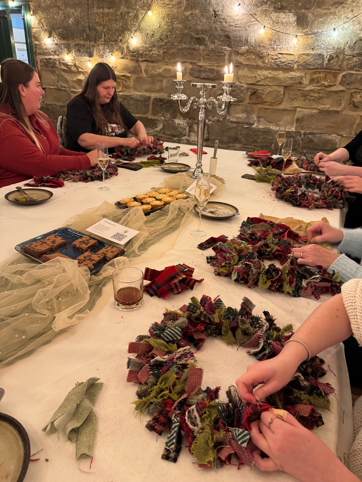 Festive Rag Wreath Workshop - Hodroyd Hall, Barnsley. Thursday 19th November 26
