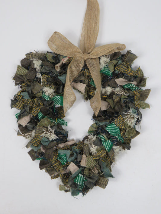 Heart Made Rag Wreath (12)