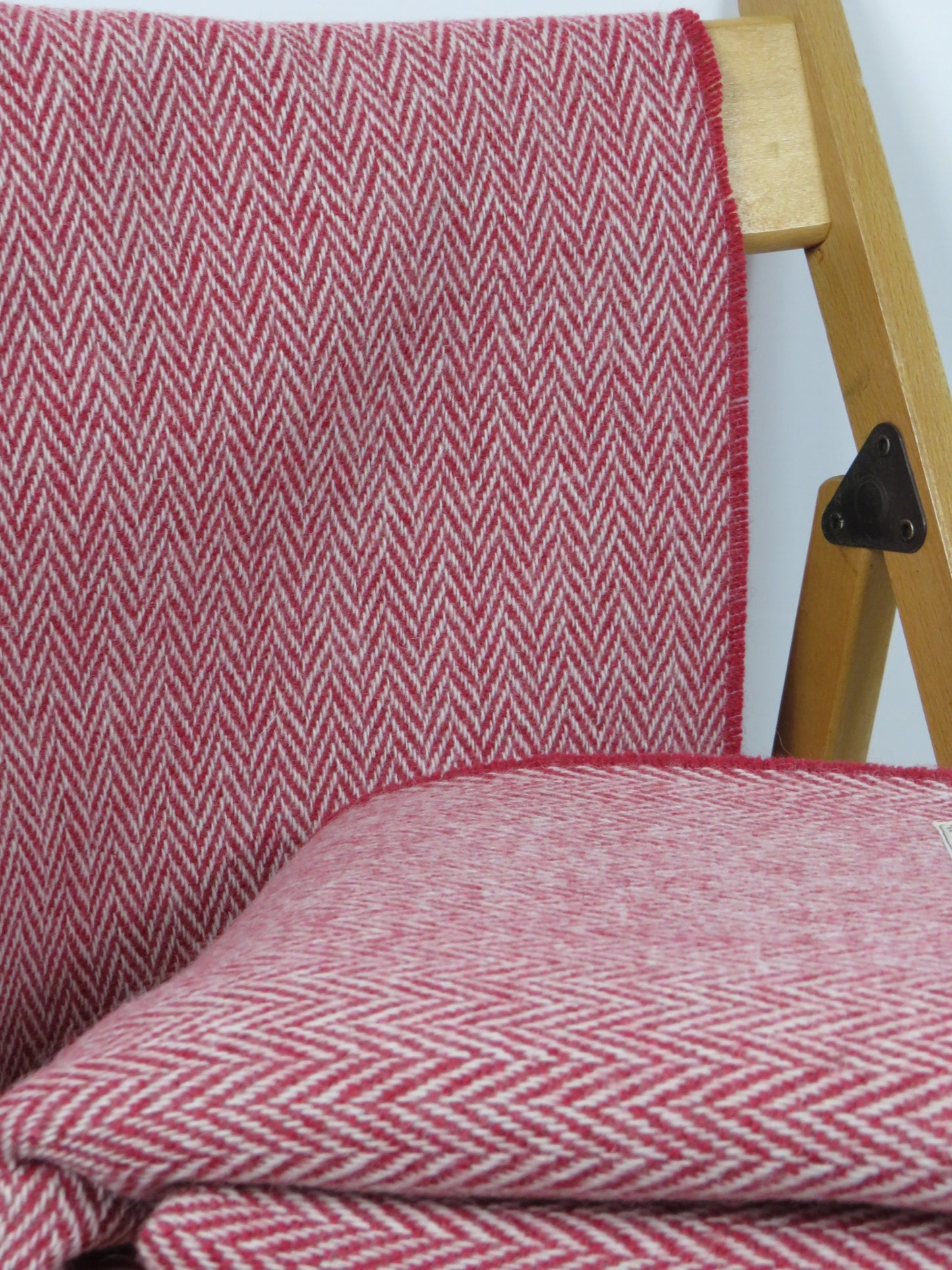 Luxury Herringbone Pure Wool Blanket