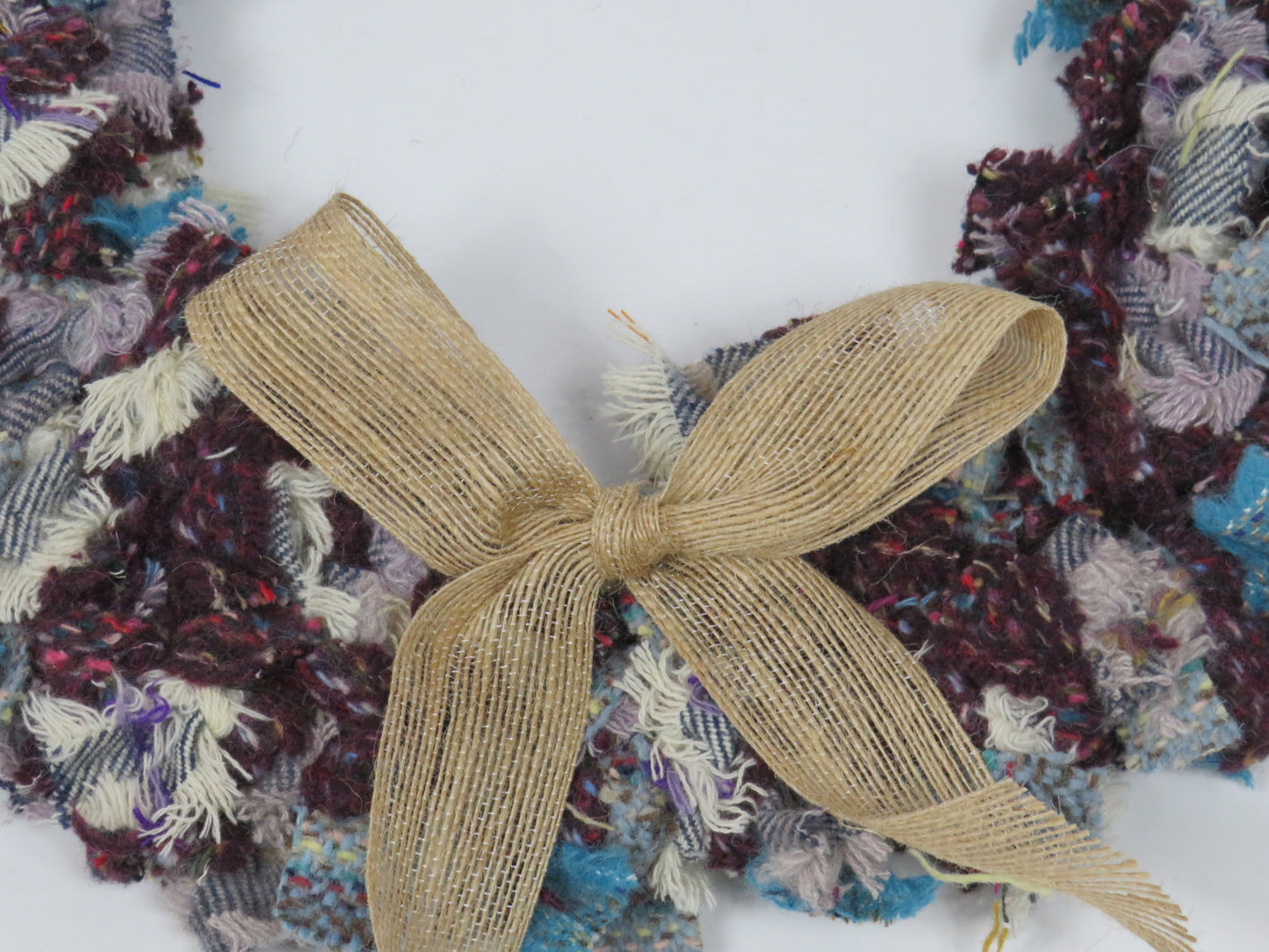 SALE Large Made Round Rag Wreath (15)