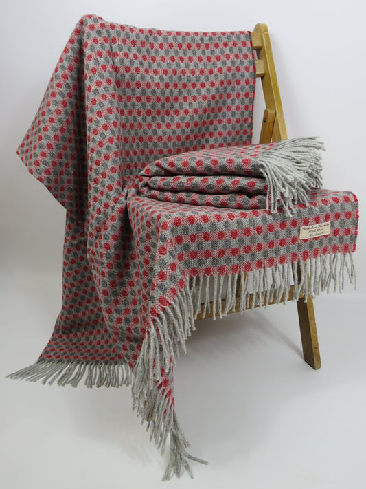 Luxury Rose Pure Wool Blanket