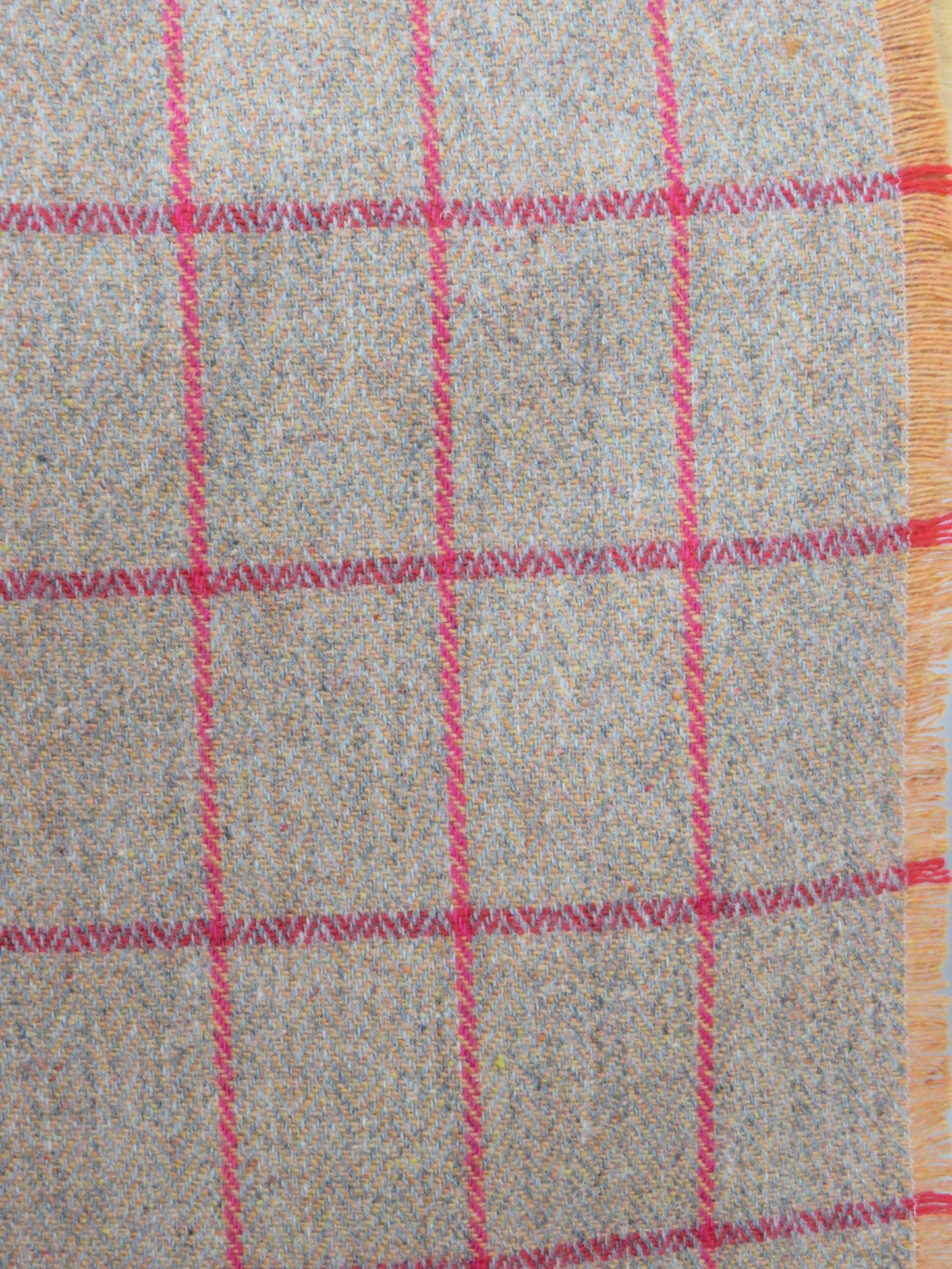 Luxury Windowpane Pure Wool Blanket