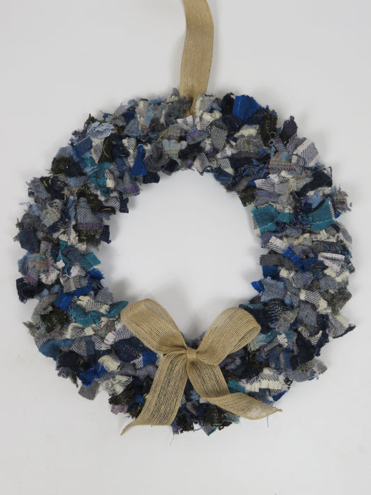 SALE Large Made Round Rag Wreath (28)