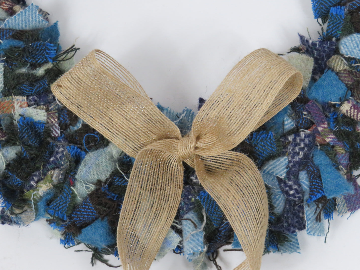 SALE Large Made Round Rag Wreath (13)