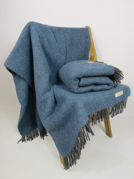 Luxury Hopsack Pure Wool Blanket