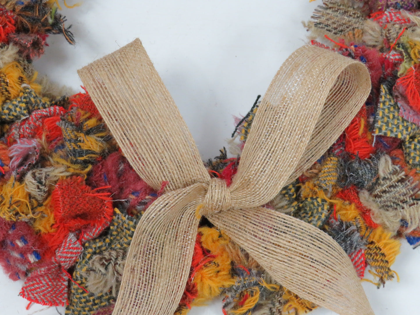 (2) Autumnal - DIY Rag Wreath Kit