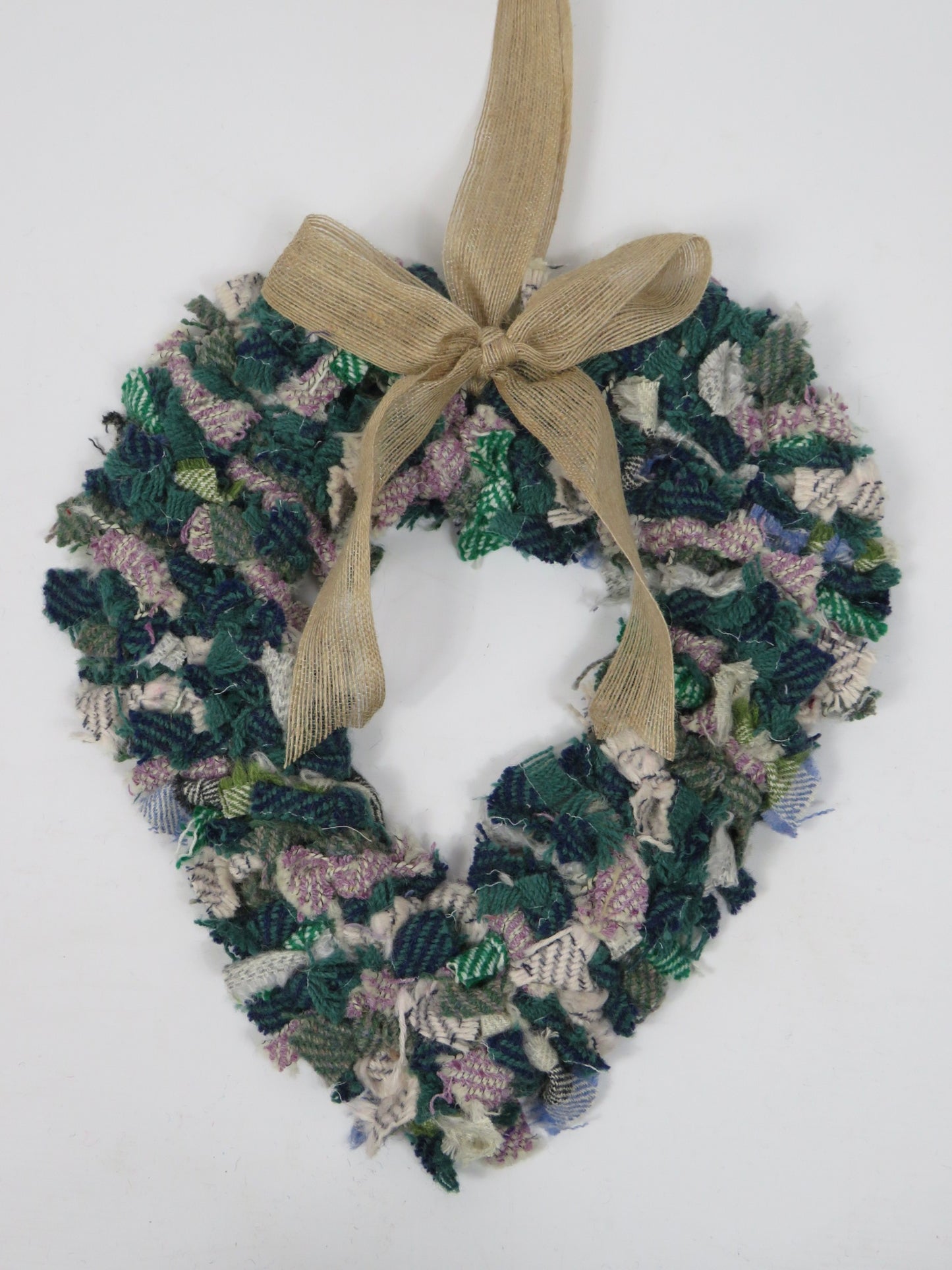 Heart Made Rag Wreath (10)