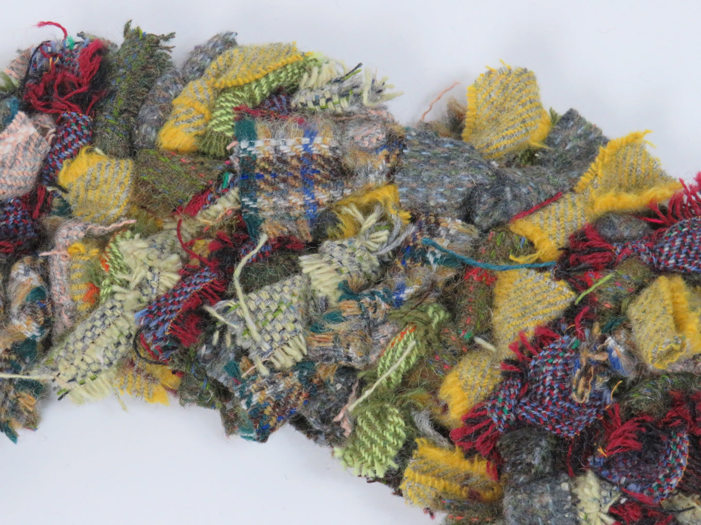 SALE Large Made Round Rag Wreath (17)