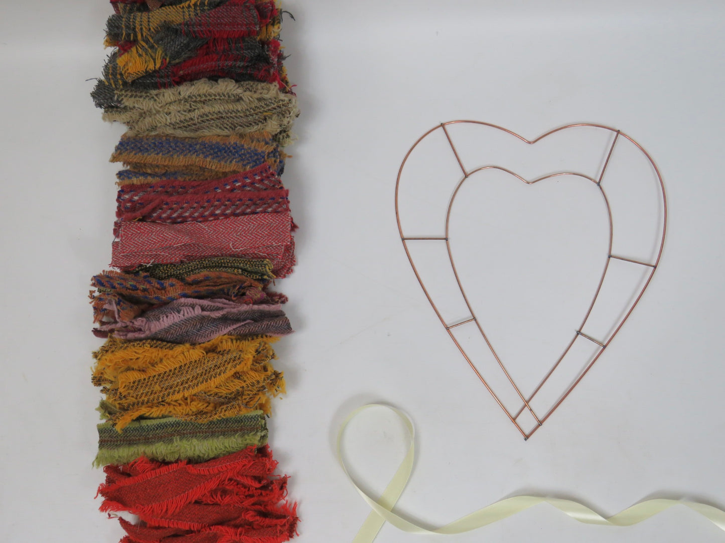 (2) Autumnal - DIY Rag Wreath Kit