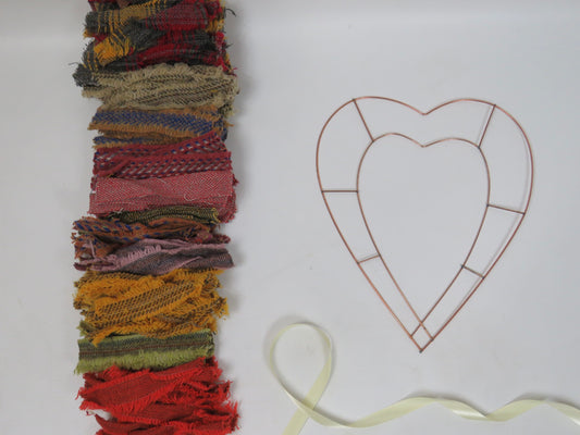 (2) Autumnal - DIY Rag Wreath Kit