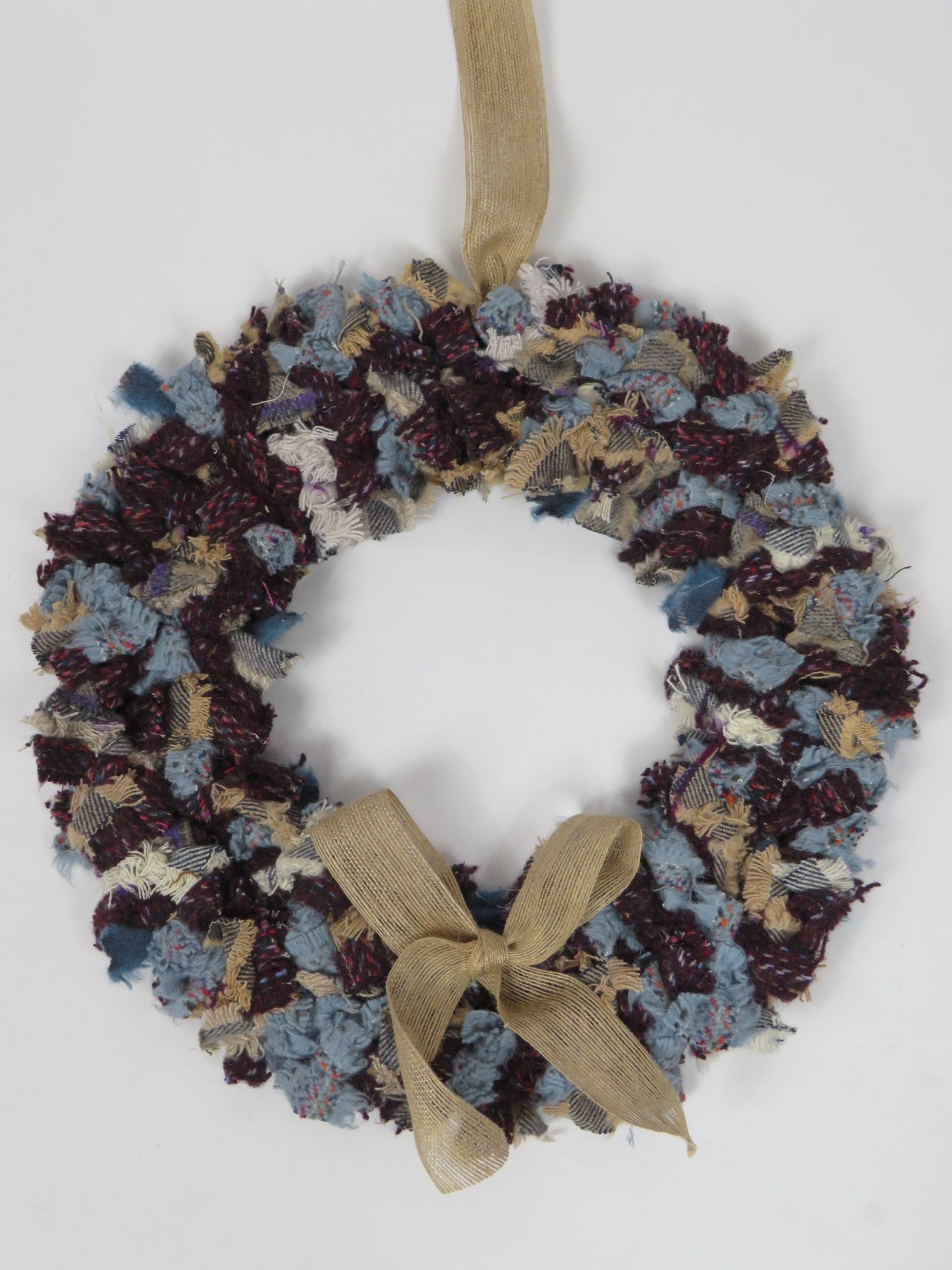 SALE Large Made Round Rag Wreath (16)