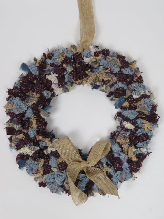 SALE Large Made Round Rag Wreath (16)