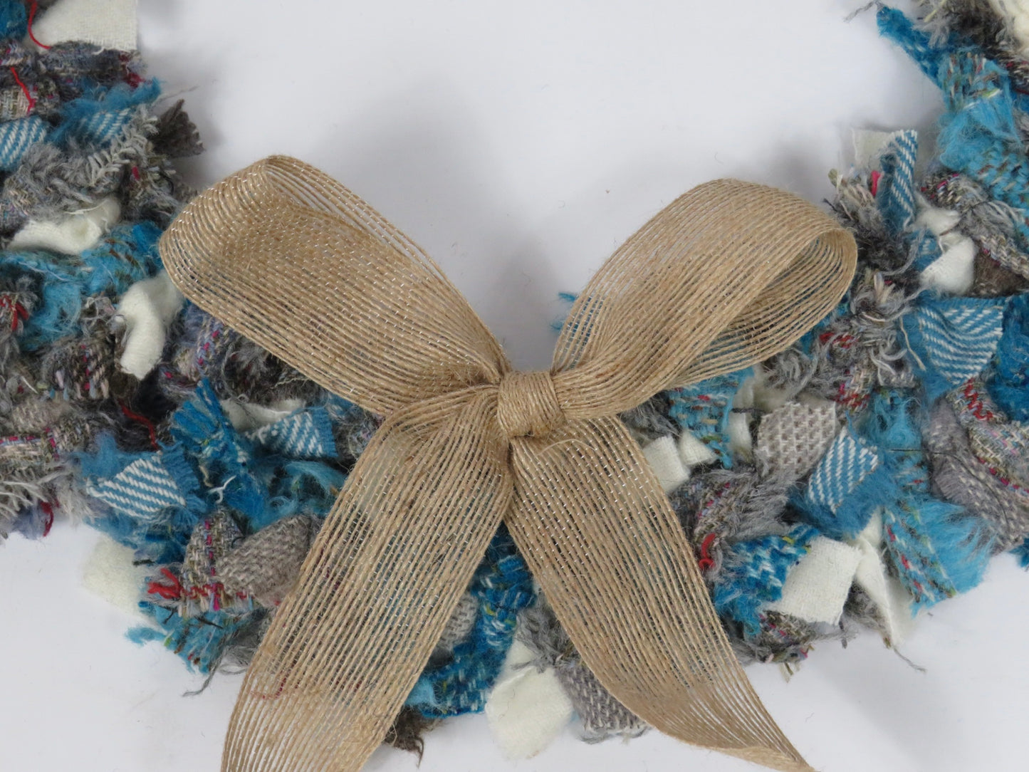 SALE Large Made Round Rag Wreath (12)