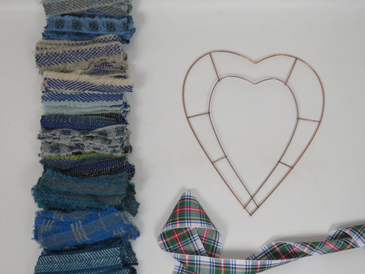 Christmas DIY Rag Wreath Kit Winter Wonderland