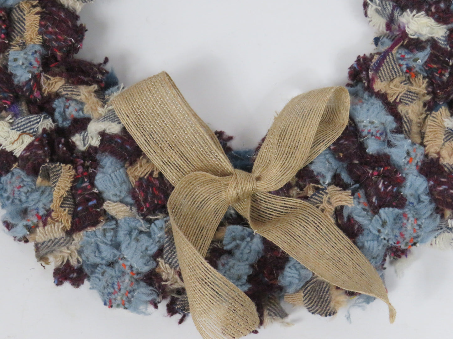 SALE Large Made Round Rag Wreath (16)