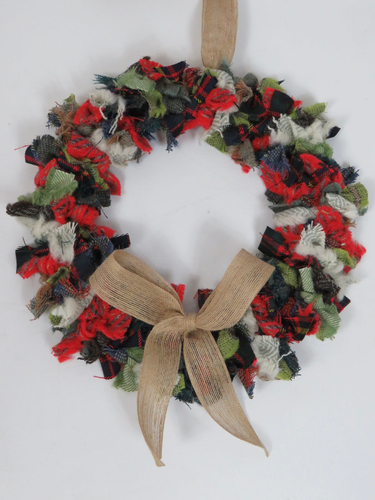 (2) Christmas DIY Rag Wreath Kit