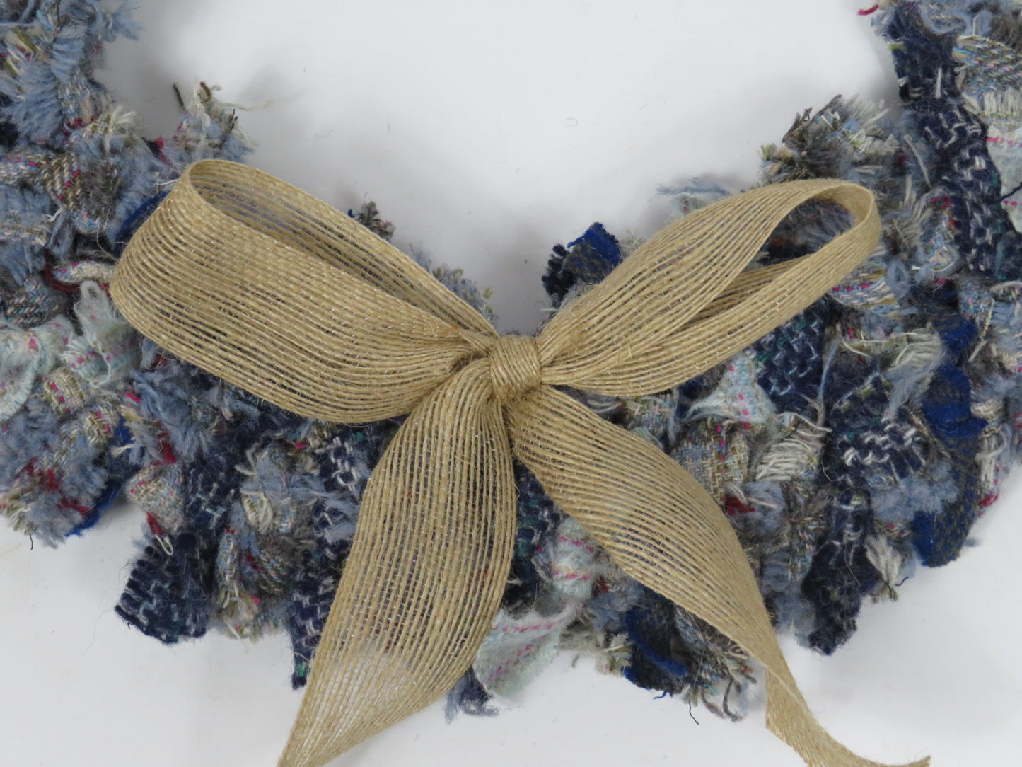 SALE Large Made Round Rag Wreath (29)