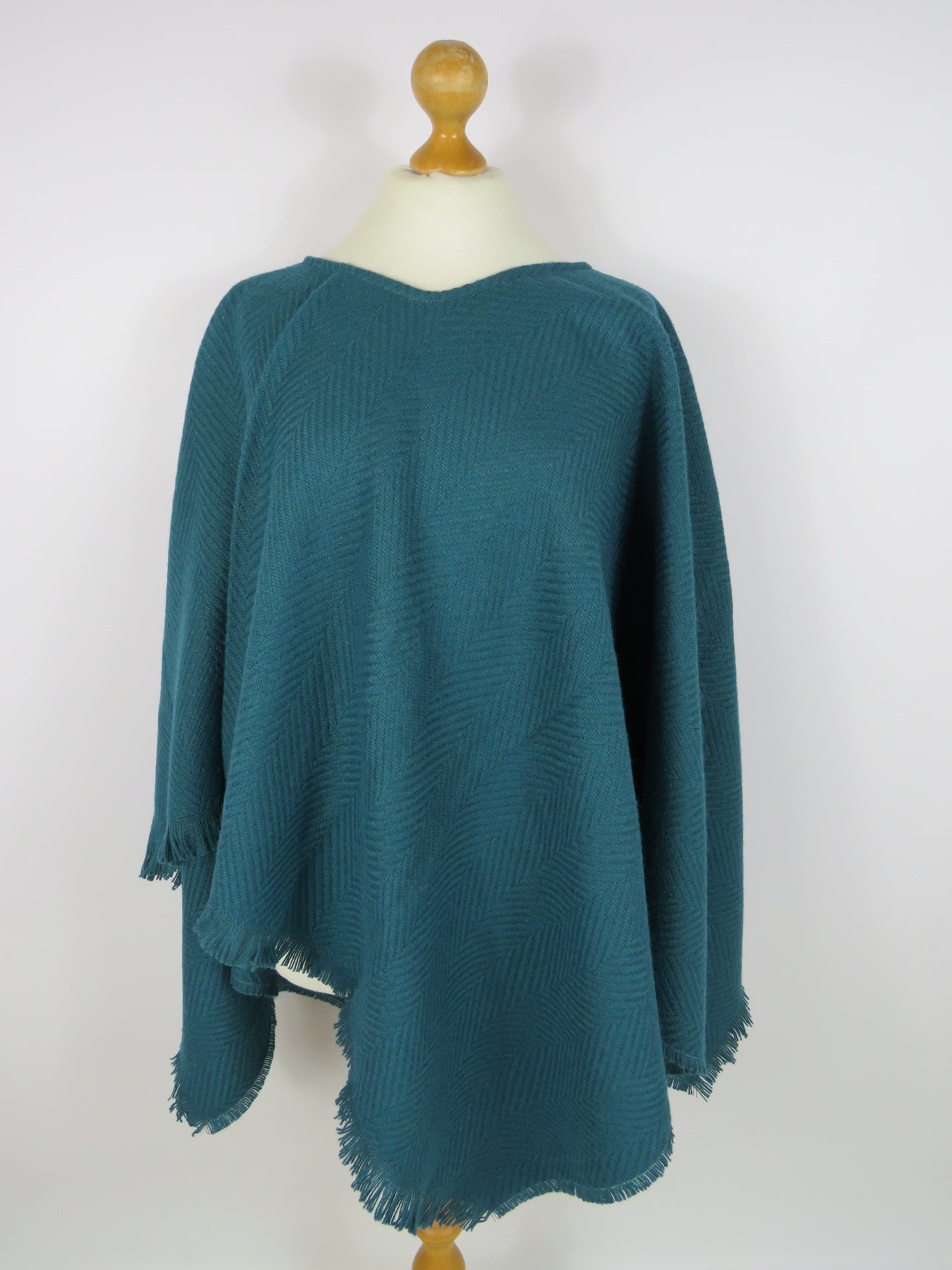 Wool Blend Poncho