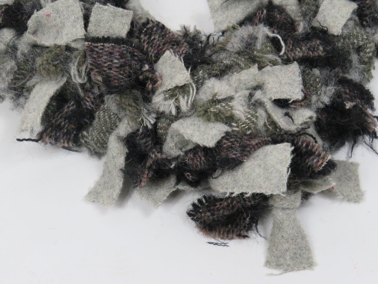 SALE Heart Made Rag Wreath (2)