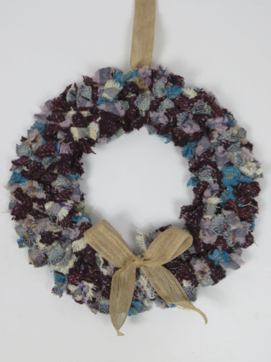 SALE Large Made Round Rag Wreath (15)