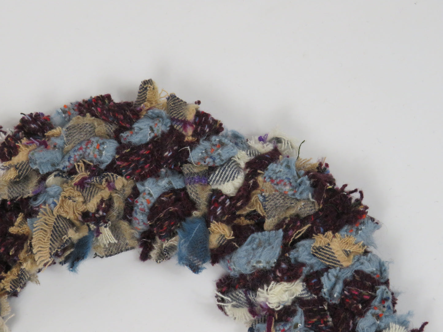 SALE Large Made Round Rag Wreath (16)