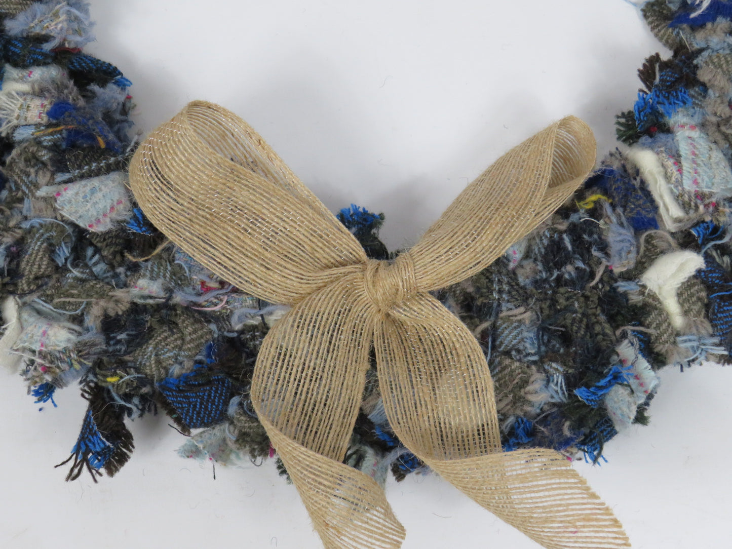 SALE Large Made Round Rag Wreath (27)