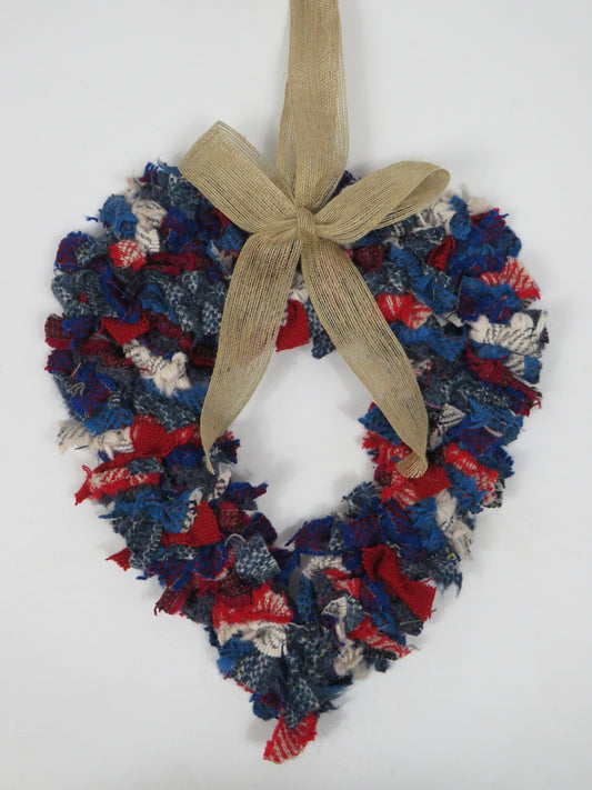 Heart Made Rag Wreath (14)