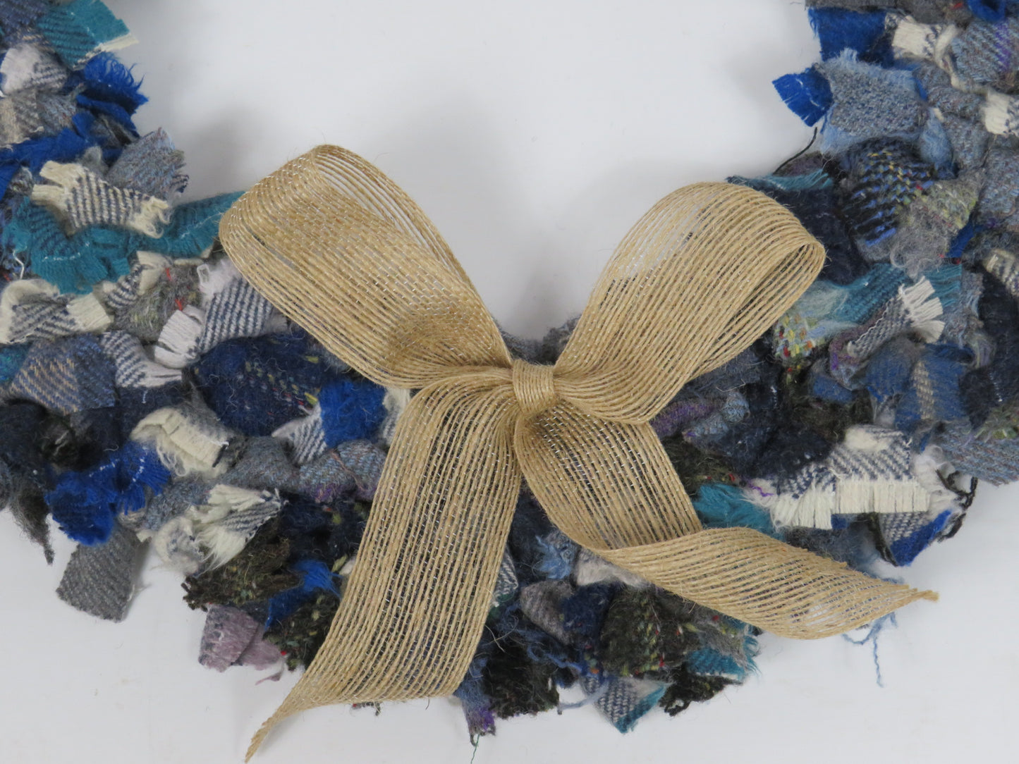 SALE Large Made Round Rag Wreath (28)