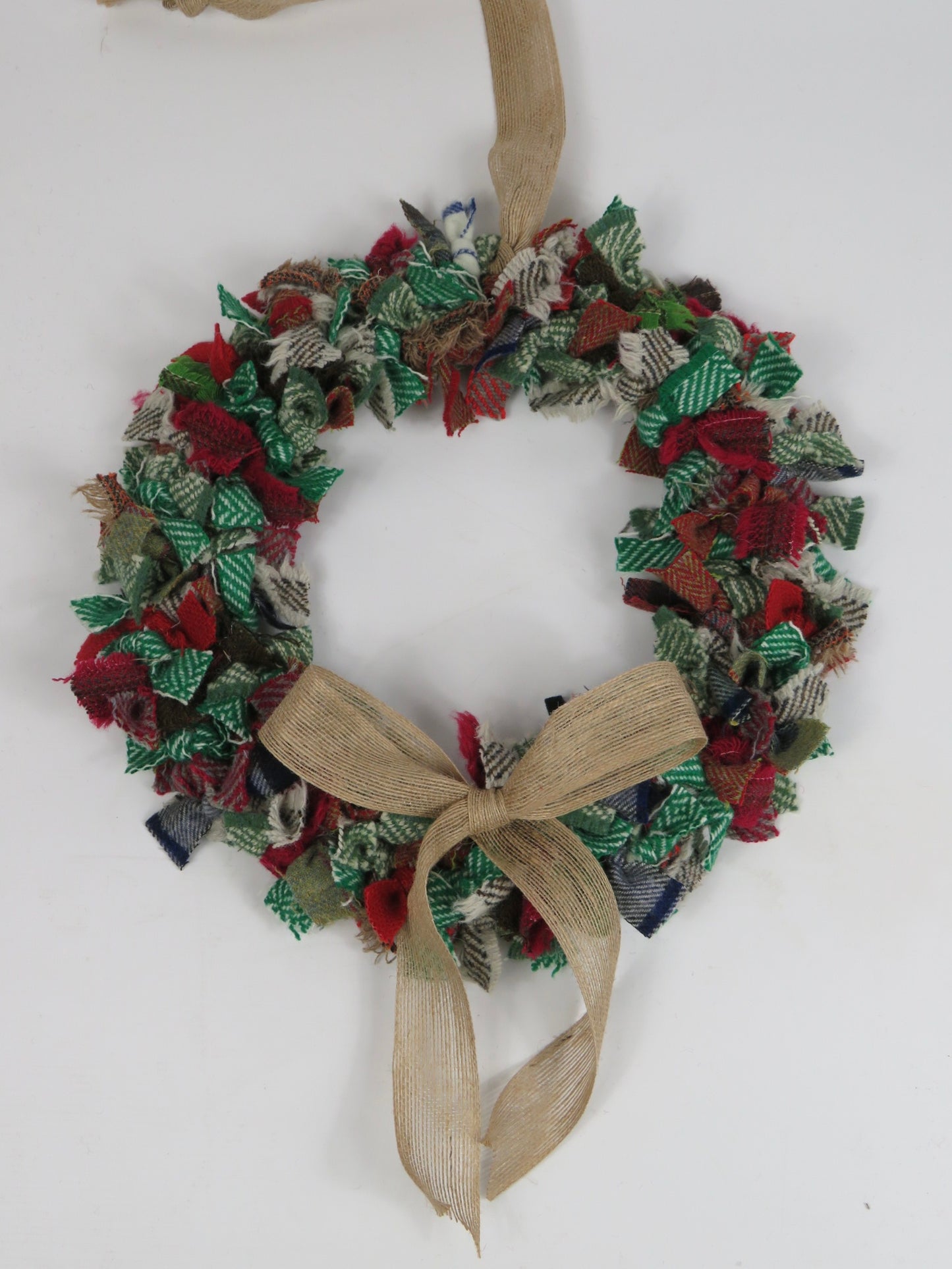 (3) Christmas DIY Rag Wreath Kit