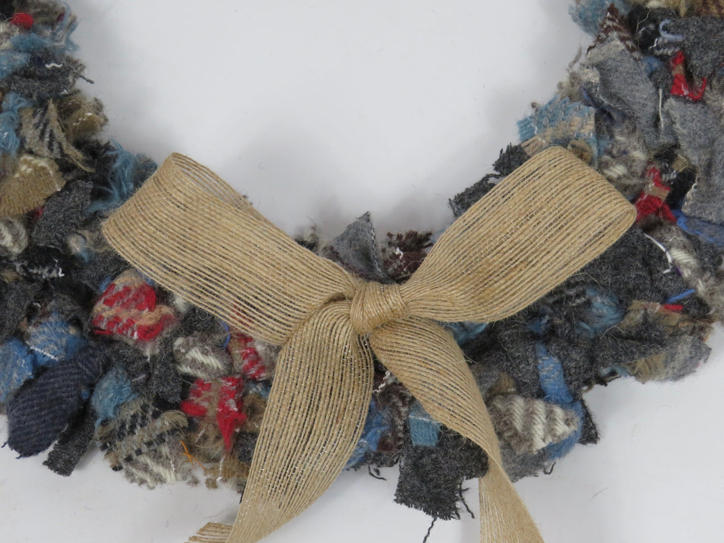 SALE Large Made Round Rag Wreath (30)