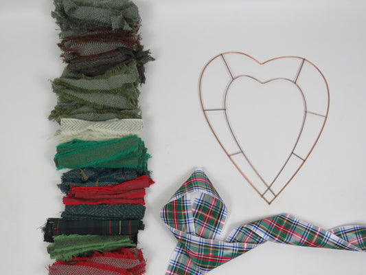 Christmas DIY Rag Wreath Kit