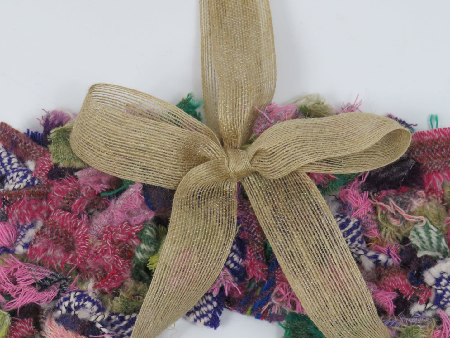 Heart Made Rag Wreath (3)