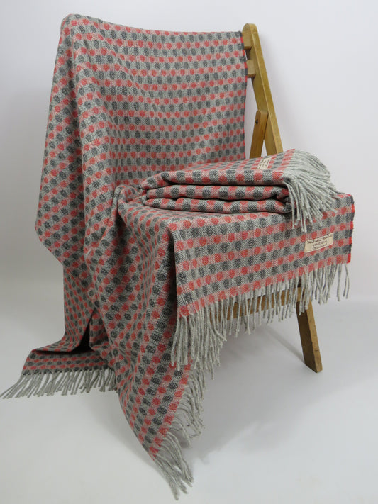 Luxury Rose Pure Wool Blanket